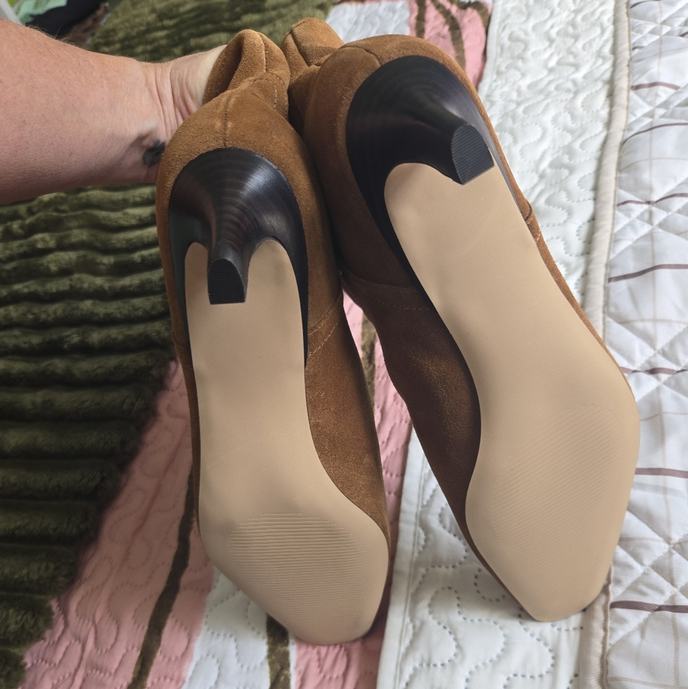 Nordstrom Chestnut Suede Pointed-Toe Ankle Boot - Picture 8 of 8